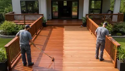 Professional deck staining and wood protection in Bakersfield, CA by expert house painters