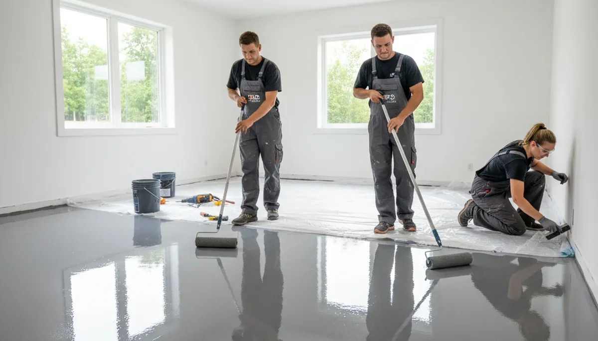 Professional epoxy garage floor coating in Bakersfield, CA for durable home and workshop surfaces