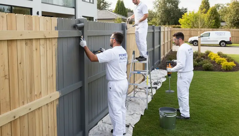Professional fence painting in Bakersfield, CA with UV-resistant coatings by local painters
