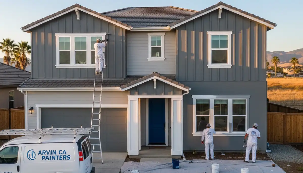 Professional residential exterior painting in Bakersfield, CA by local house painters