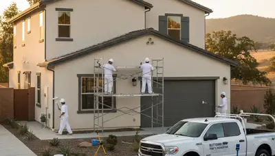 Professional house painting service in Bakersfield, CA enhancing home exterior curb appeal