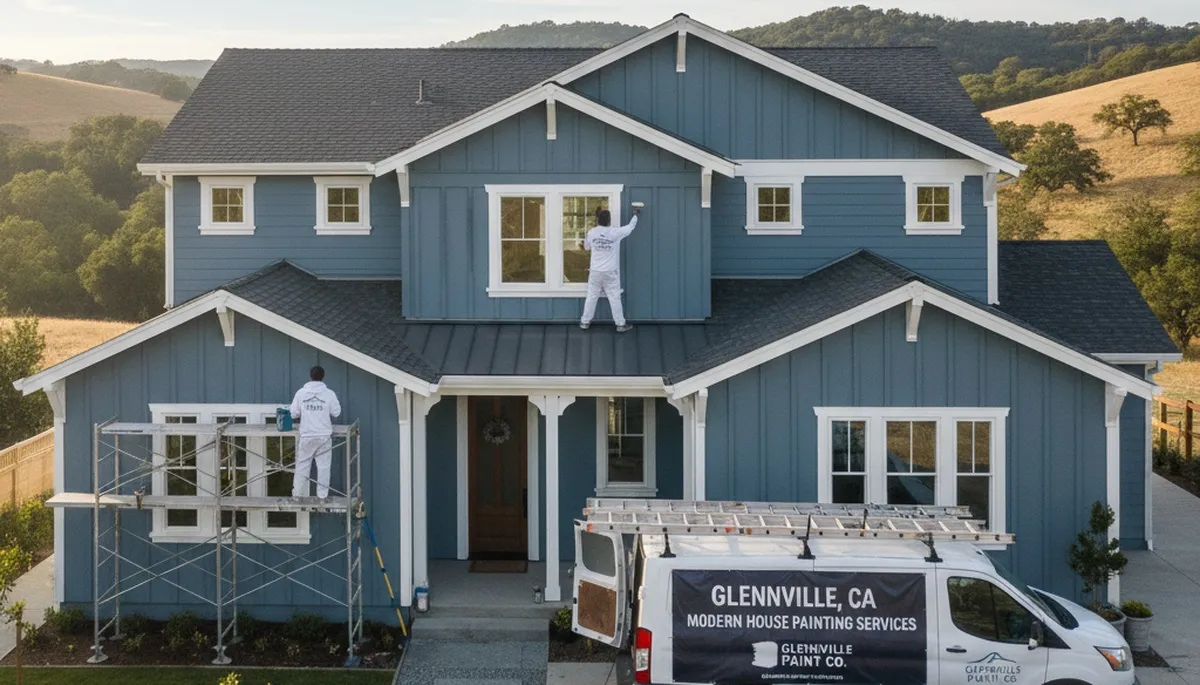 Professional house painting service in Bakersfield, CA showcasing expert exterior paintwork