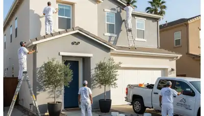 House painting service in Bakersfield, CA for residential interior and exterior home painting projects
